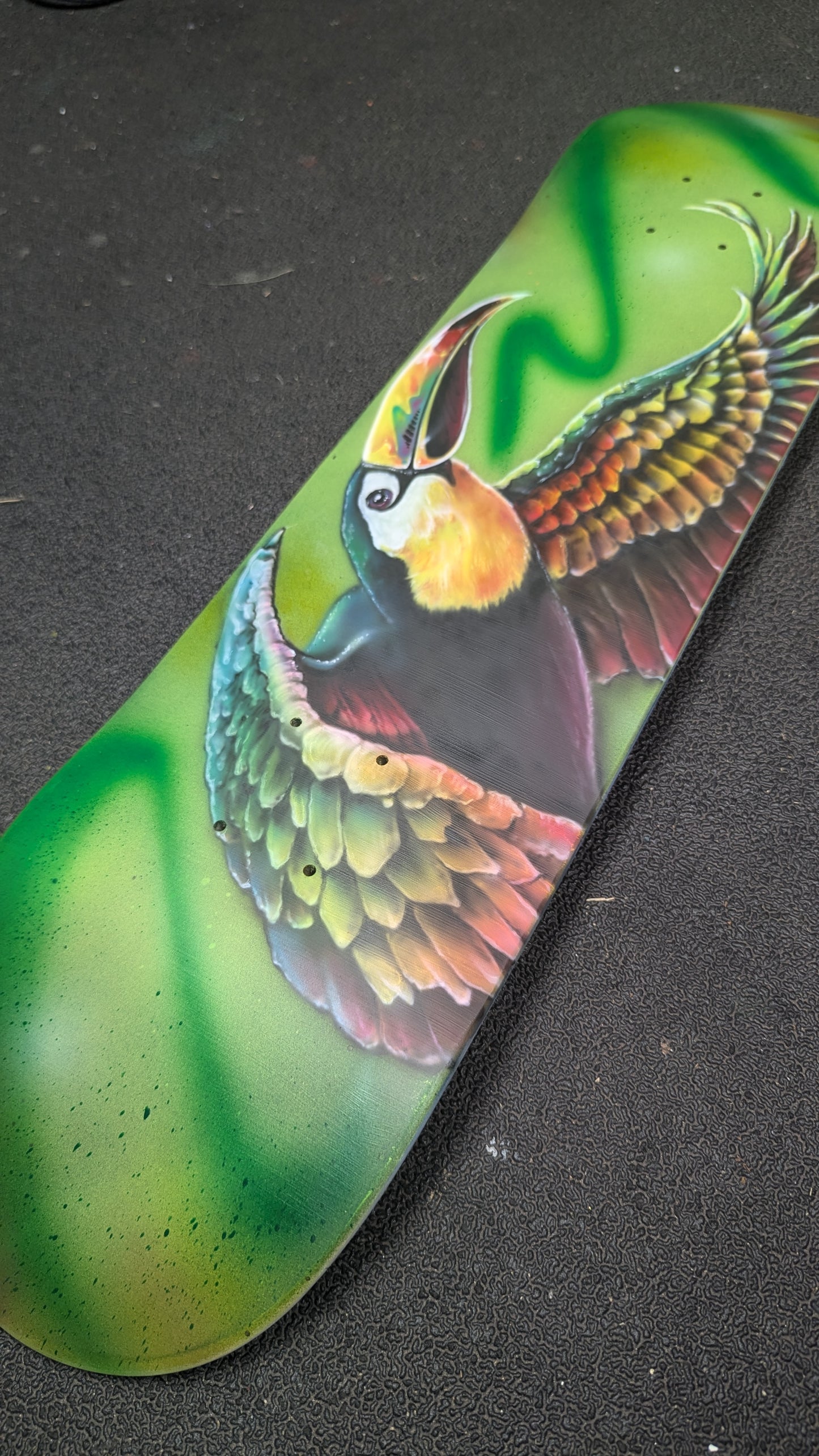 Stylized Toucan Skateboard Deck