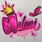 Butterfly Crown Airbrush Shirt Design