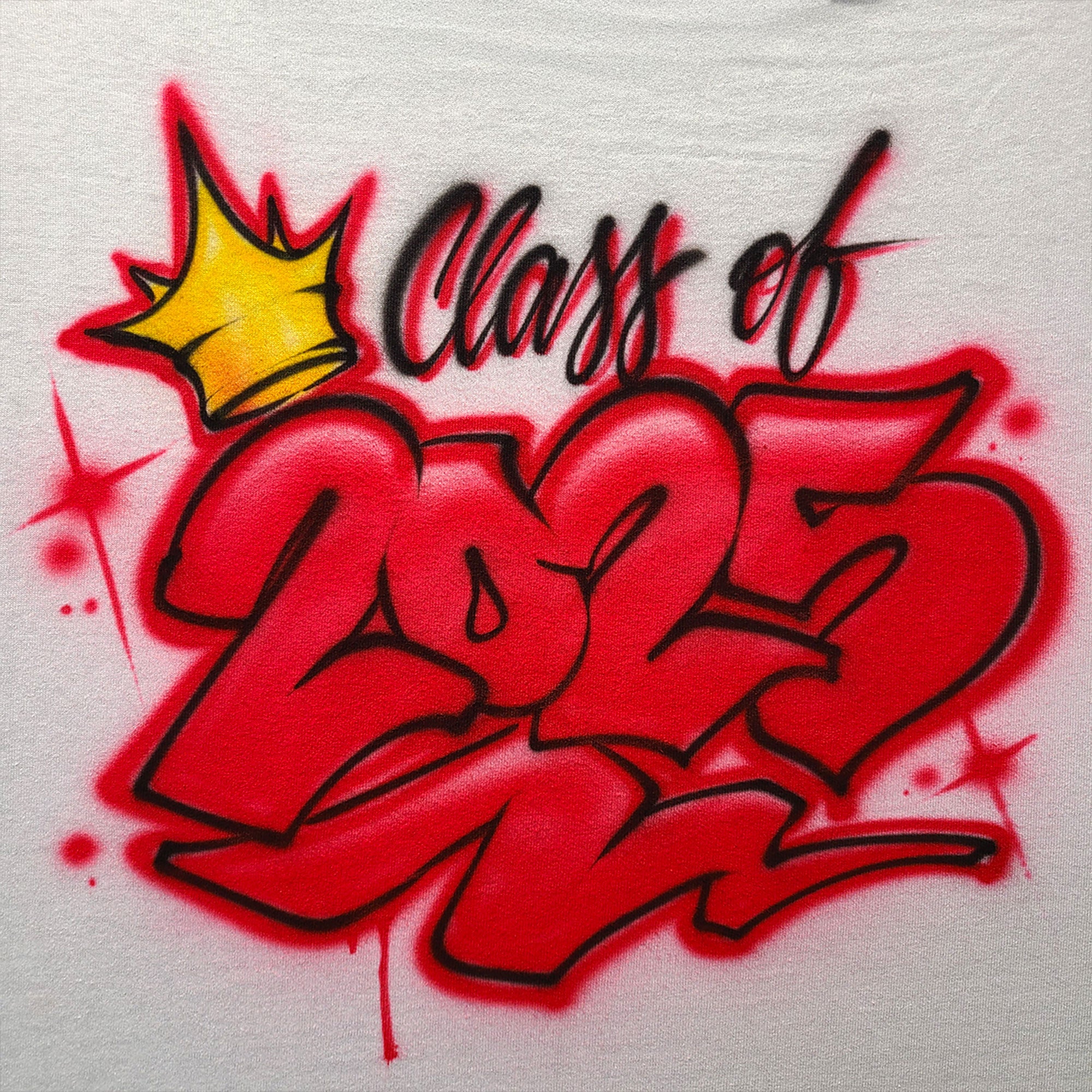 Graffiti Graduation Design Custom Airbrush Apparel & Personalized ...