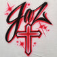 Airbrush Christian Cross Shirt