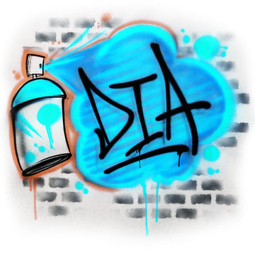 DIA Spray Can Design | Blue