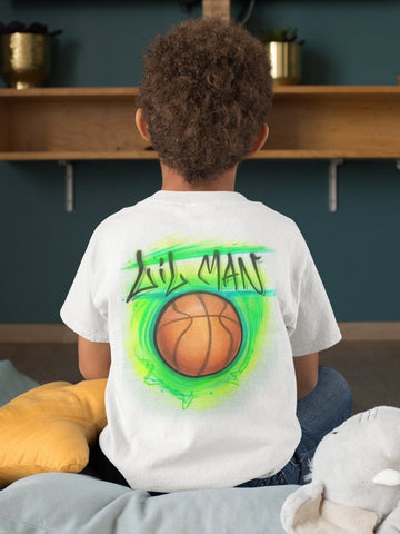 Basketball Design Customizable Airbrush T shirt Design from Airbrush Customs x Dale The Airbrush Guy