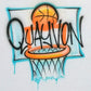 Basketball Hoop Design Customizable Airbrush T shirt Design from Airbrush Customs x Dale The Airbrush Guy