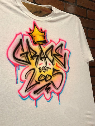 birthday est. design custom personalized airbrush apparel design