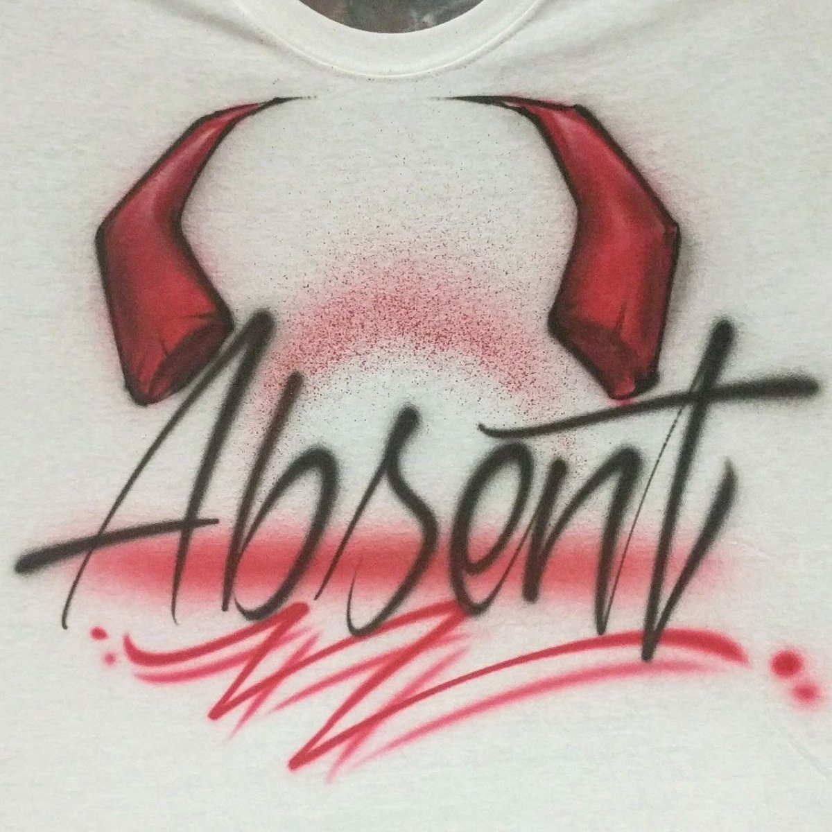 Devil Horns Design Customizable Airbrush T shirt Design from Airbrush Customs x Dale The Airbrush Guy