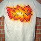 Dot Matrix Graffiti Customizable Airbrush T shirt Design from Airbrush Customs x Dale The Airbrush Guy