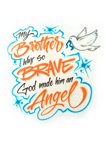 dove angel design custom personalized airbrush apparel design