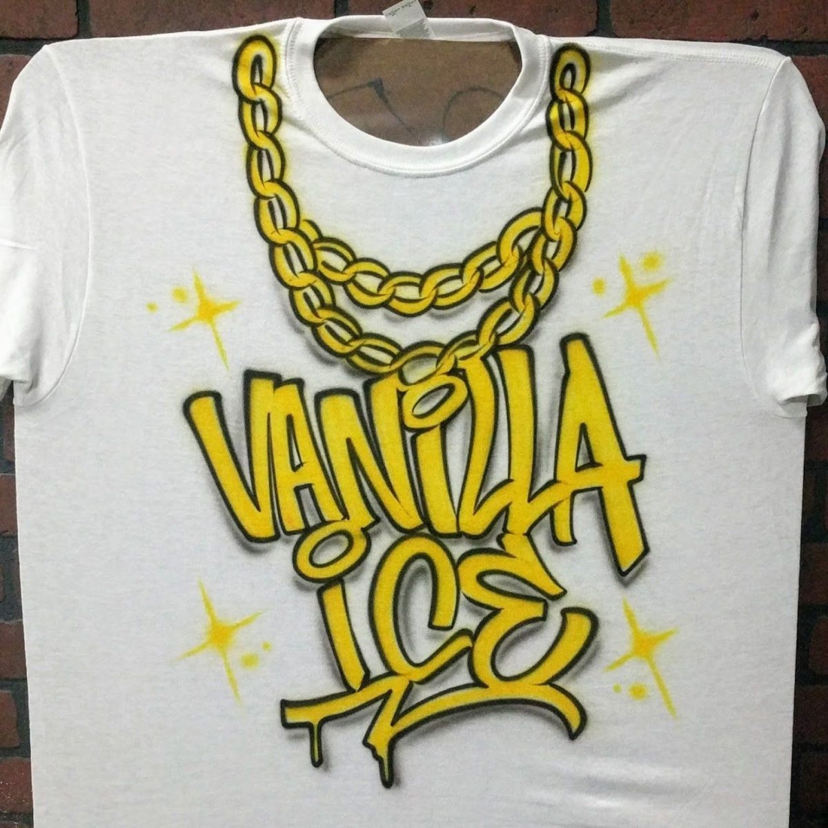 Gold Chain Design Customizable Airbrush T shirt Design from Airbrush Customs x Dale The Airbrush Guy