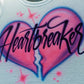 Heartbreaker Design Customizable Airbrush T shirt Design from Airbrush Customs x Dale The Airbrush Guy