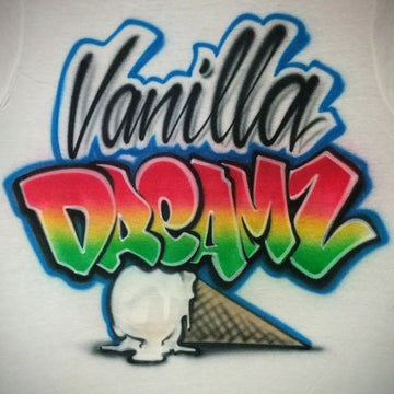 Ice Cream Design Customizable Airbrush T shirt Design from Airbrush Customs x Dale The Airbrush Guy