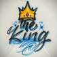 King Crown Design Customizable Airbrush T shirt Design from Airbrush Customs x Dale The Airbrush Guy