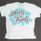 Lovers & Friends Design Customizable Airbrush T shirt Design from Airbrush Customs x Dale The Airbrush Guy