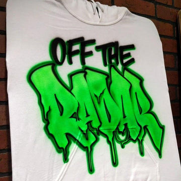 melting graffiti personalized custom airbrush apparel design