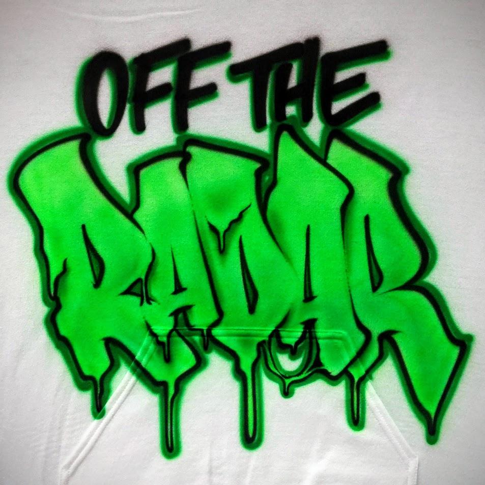 Melting Graffiti Customizable Airbrush T shirt Design from Airbrush Customs x Dale The Airbrush Guy