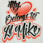 My Heart Belongs to.. Customizable Airbrush T shirt Design from Airbrush Customs x Dale The Airbrush Guy