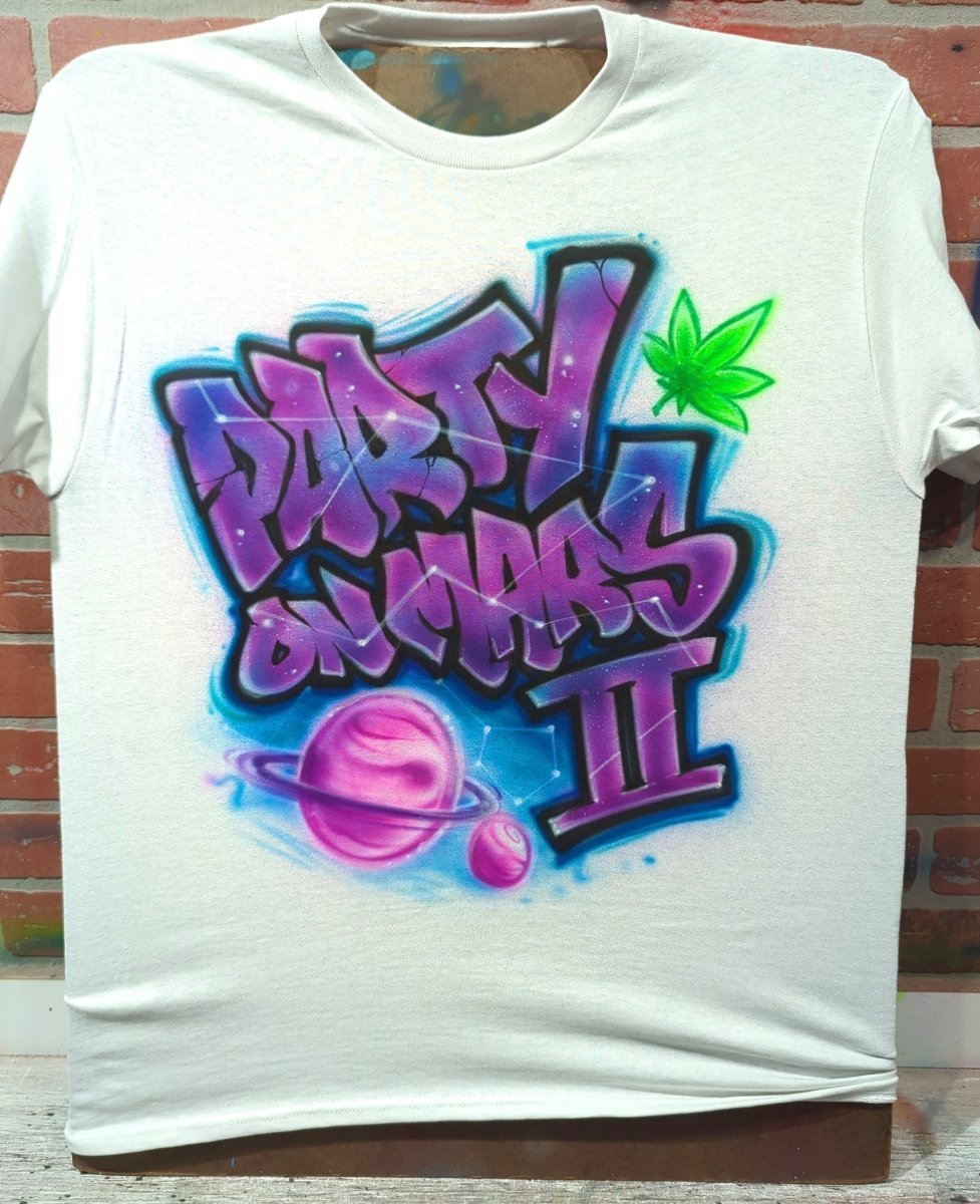 Party on Mars II Customizable Airbrush T shirt Design from Airbrush Customs x Dale The Airbrush Guy