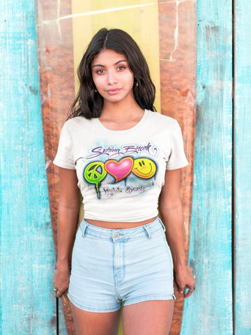 Peace Love Happiness Customizable Airbrush T shirt Design from Airbrush Customs x Dale The Airbrush Guy