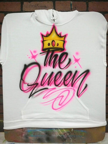 queen crown design personalized custom airbrush apparel design