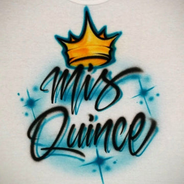 Quince Crown Design Customizable Airbrush T shirt Design from Airbrush Customs x Dale The Airbrush Guy