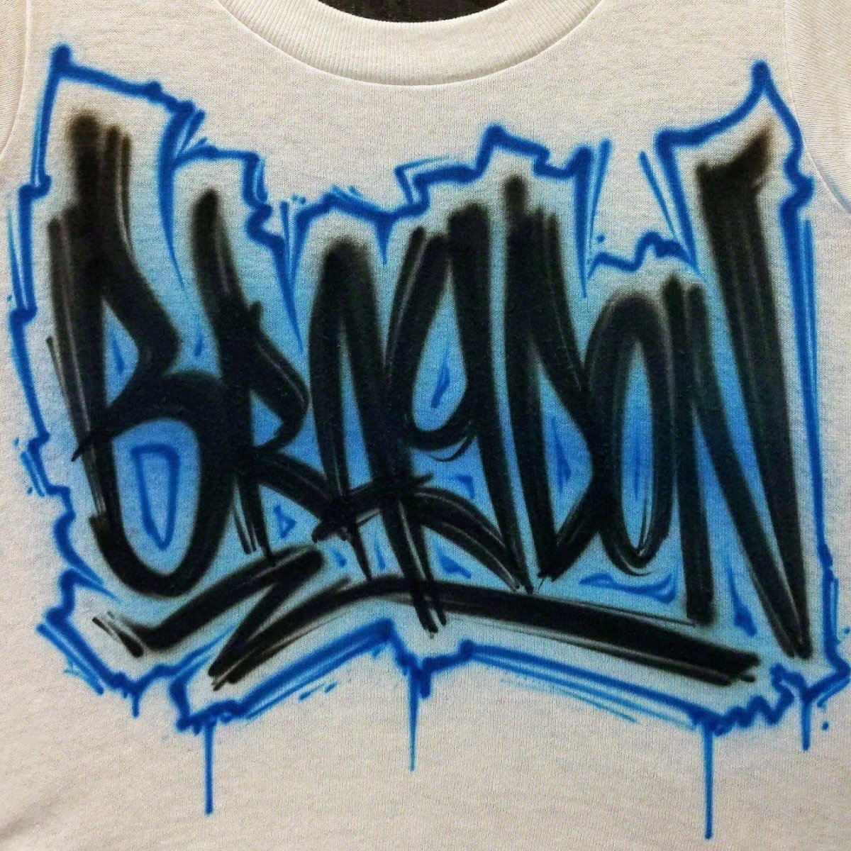 Scratch Name Customizable Airbrush T shirt Design from Airbrush Customs x Dale The Airbrush Guy