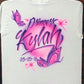 Script Butterfly Customizable Airbrush T shirt Design from Airbrush Customs x Dale The Airbrush Guy