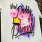 Script Crown Design Customizable Airbrush T shirt Design from Airbrush Customs x Dale The Airbrush Guy