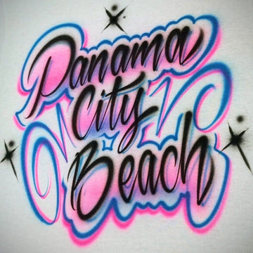 Script Lettering Customizable Airbrush T shirt Design from Airbrush Customs x Dale The Airbrush Guy