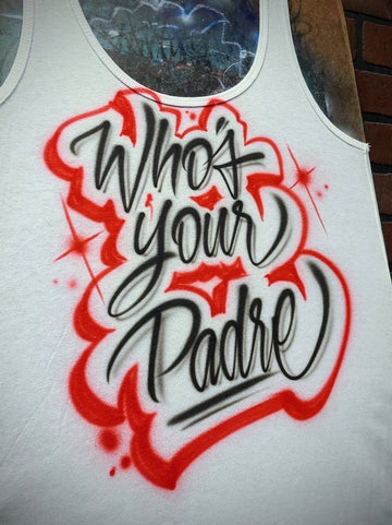 script lettering personalized custom airbrush apparel design