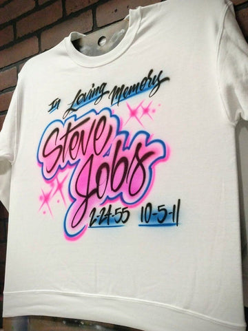 script style design personalized custom airbrush apparel design