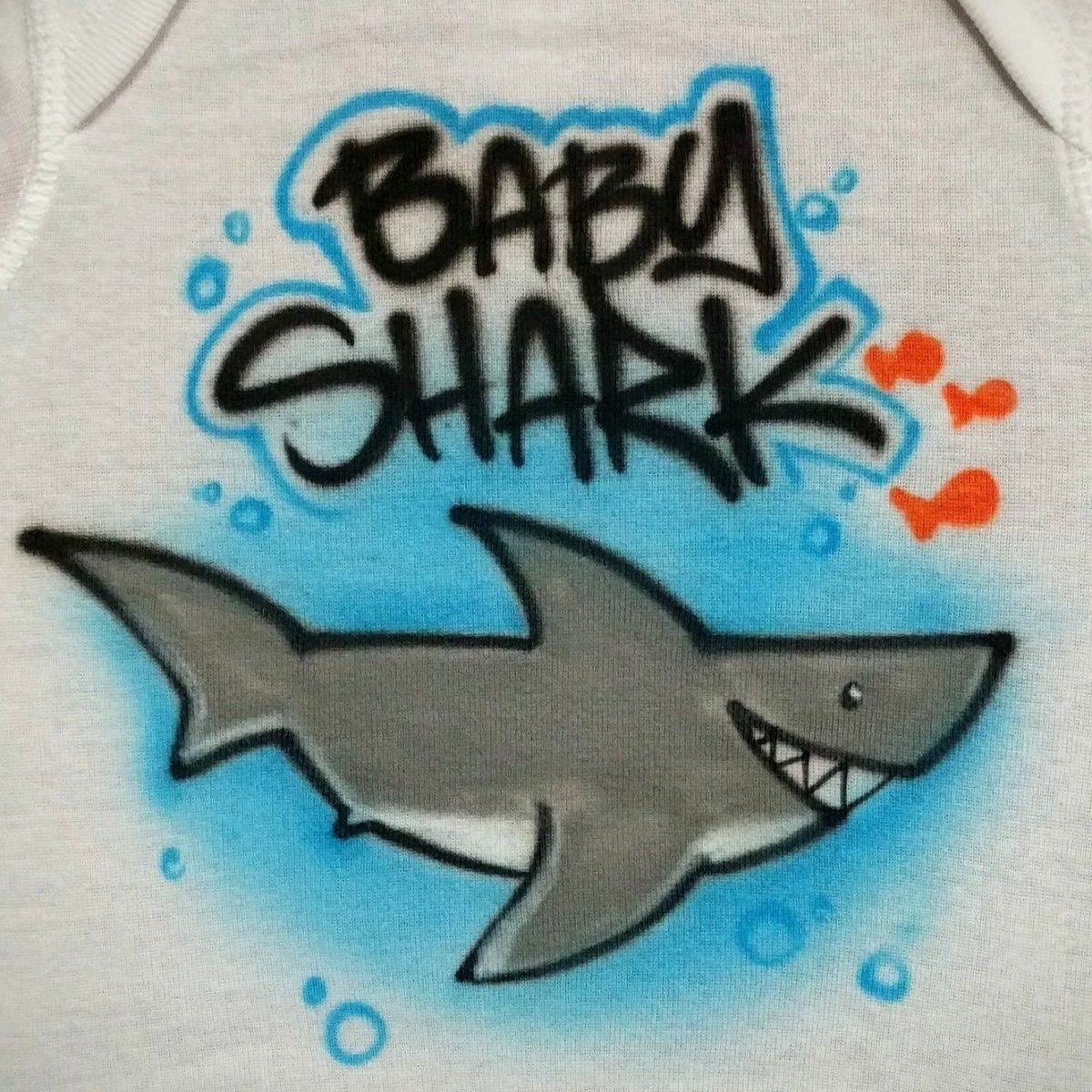 Shark Design Customizable Airbrush T shirt Design from Airbrush Customs x Dale The Airbrush Guy