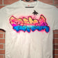 Sunset Graffiti Customizable Airbrush T shirt Design from Airbrush Customs x Dale The Airbrush Guy