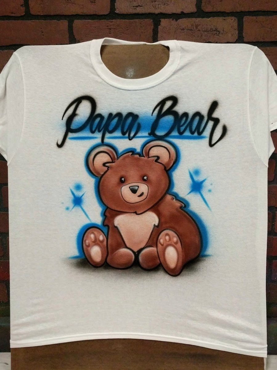 Teddy Bear Design Customizable Airbrush T shirt Design from Airbrush Customs x Dale The Airbrush Guy