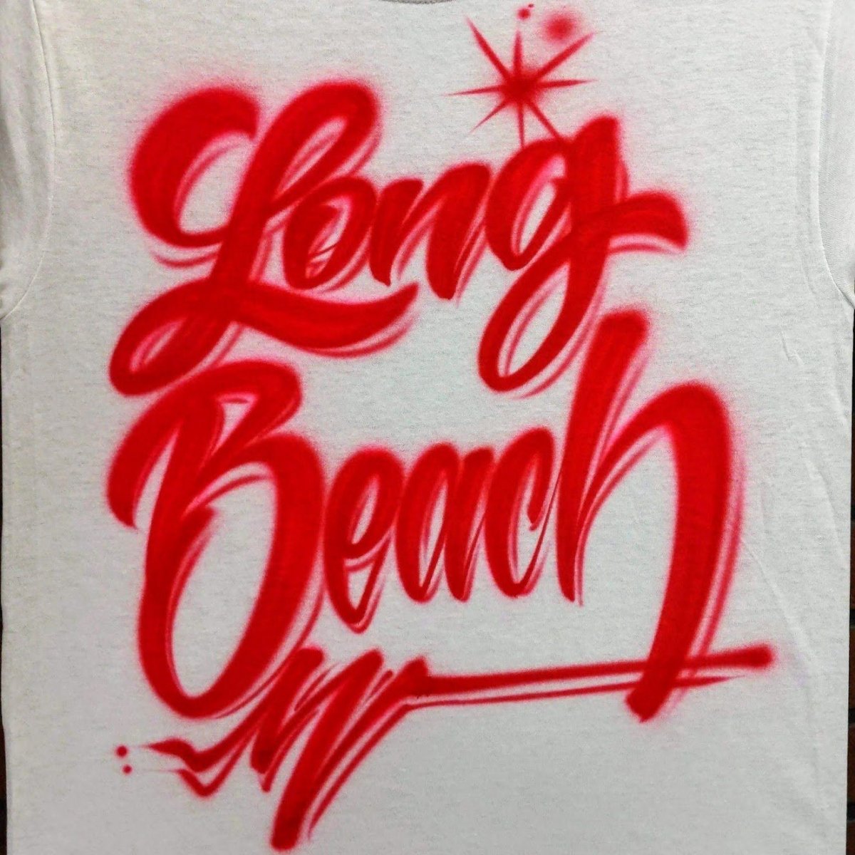Thick Script Lettering Customizable Airbrush T shirt Design from Airbrush Customs x Dale The Airbrush Guy