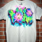 Tie-Dye Graffiti Customizable Airbrush T shirt Design from Airbrush Customs x Dale The Airbrush Guy