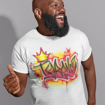 urban crown name personalized custom airbrush apparel design