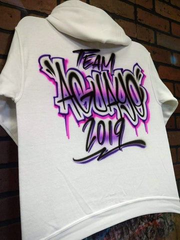urban name personalized custom airbrush apparel design