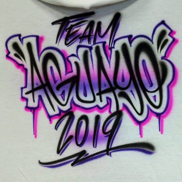 Urban Name Customizable Airbrush T shirt Design from Airbrush Customs x Dale The Airbrush Guy