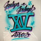 XV Quince Customizable Airbrush T shirt Design from Airbrush Customs x Dale The Airbrush Guy