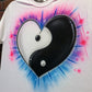 Yin Yang Heart Customizable Airbrush T shirt Design from Airbrush Customs x Dale The Airbrush Guy